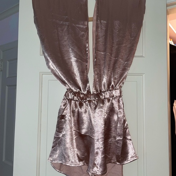 LF | Rose Silk Wrap Romper | Fits Sizes 2-6 - Picture 3 of 5